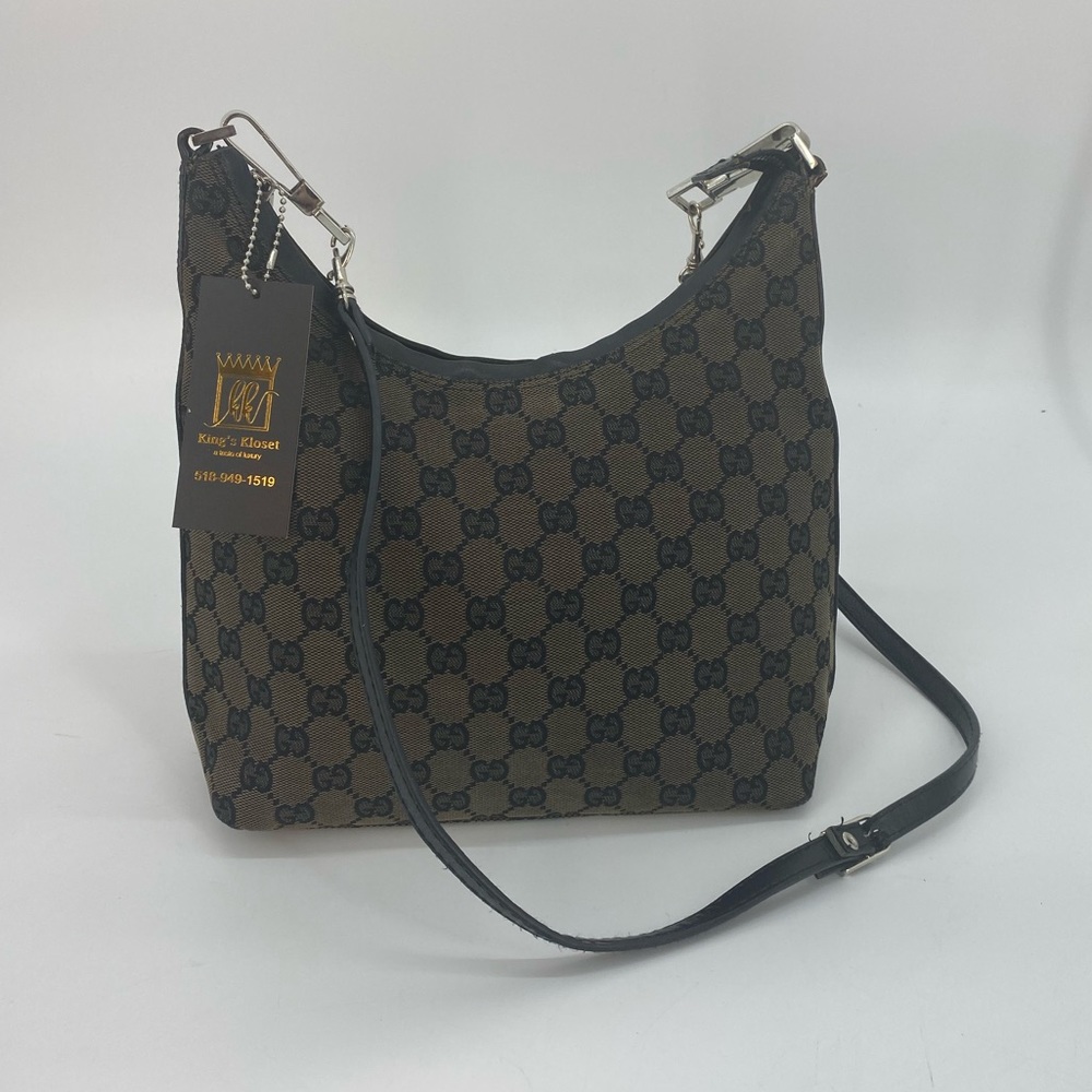 Gucci Monogram Hobo Bag - Picture 1 of 12